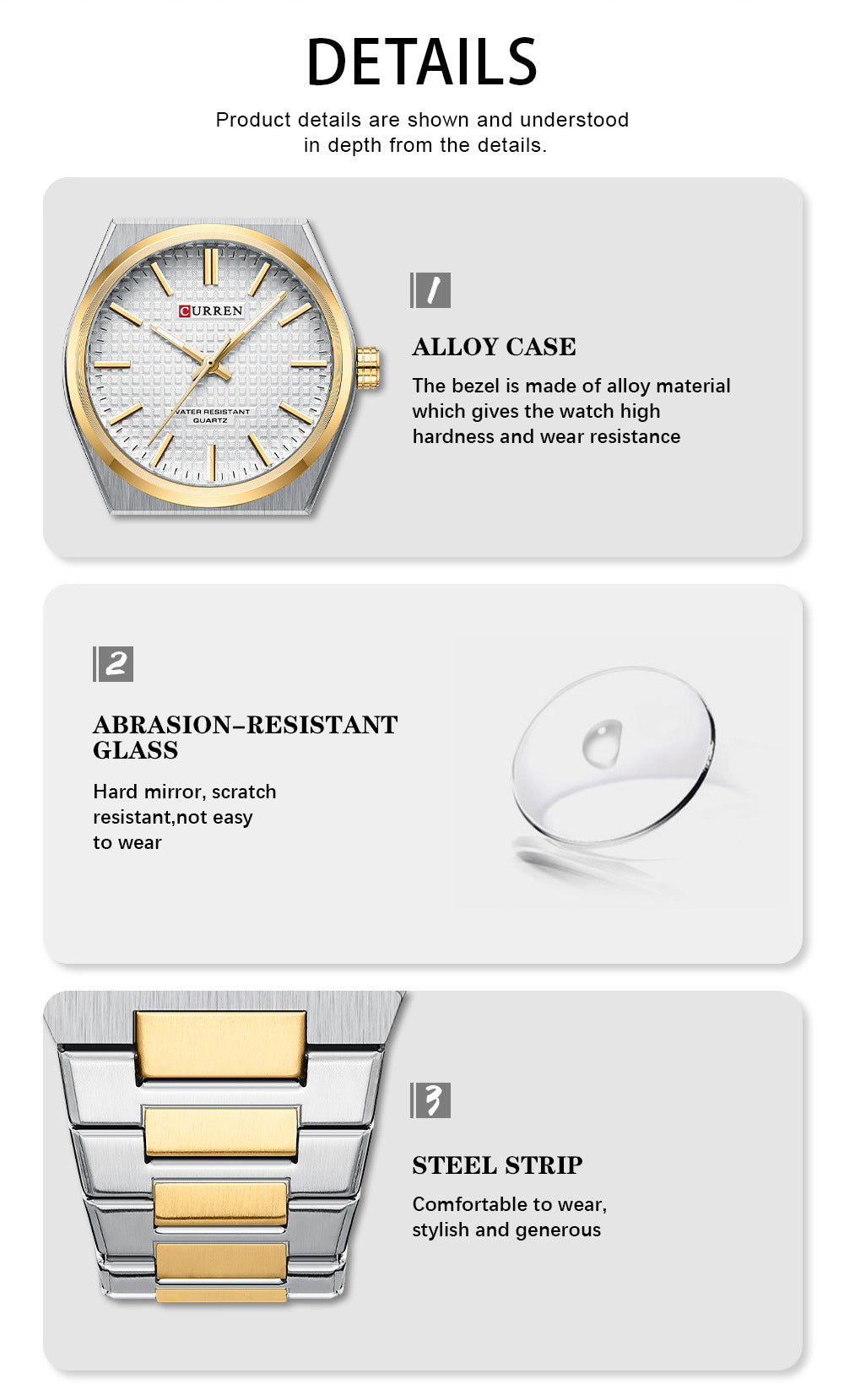 💎Herrenuhr mit einfachem Business-Stahlarmband
