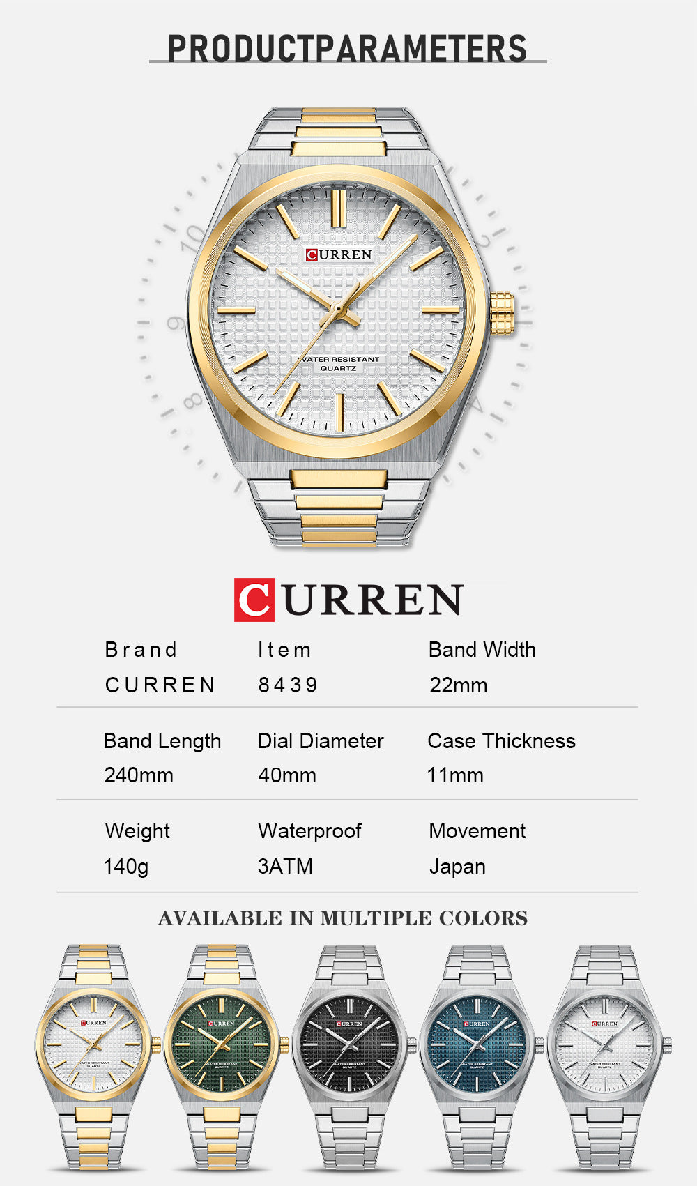 💎Herrenuhr mit einfachem Business-Stahlarmband