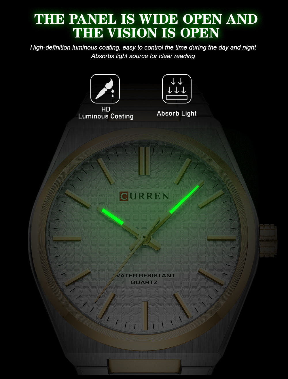 💎Herrenuhr mit einfachem Business-Stahlarmband
