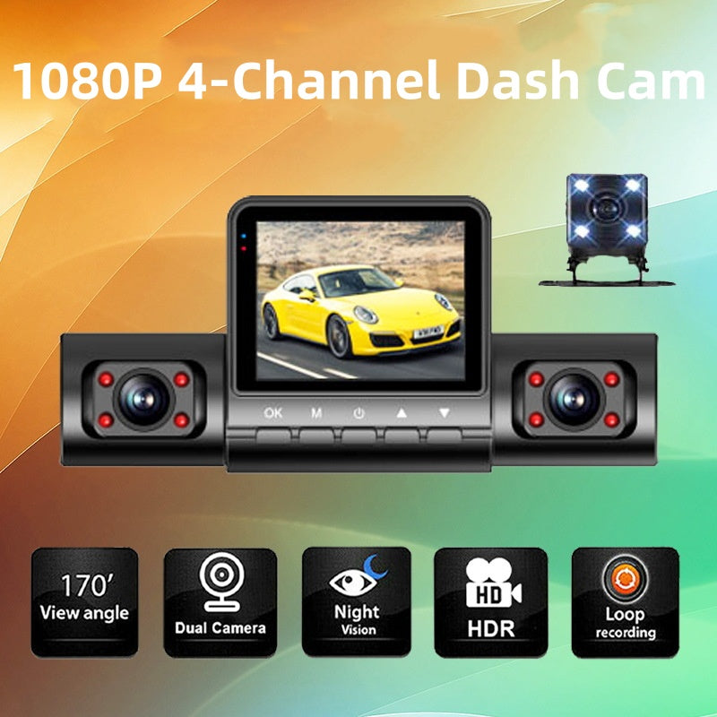 💥Begrenzte Zeit halber Preis - 1080P 4 Kanal Autokamera mit Nachtsicht
